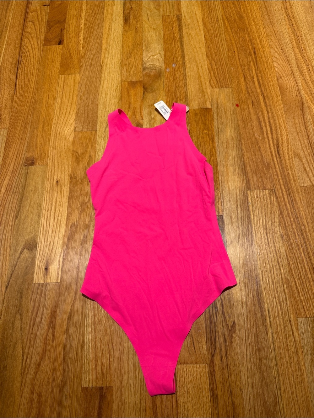 Aerie Smoothez Hot Pink Women's Racerback Bodysuit XS NWT